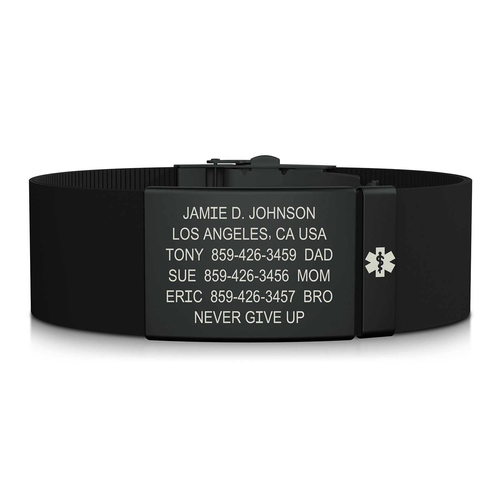 Elite Medical ID - 19mm / Graphite-Graphite / Classic | Black