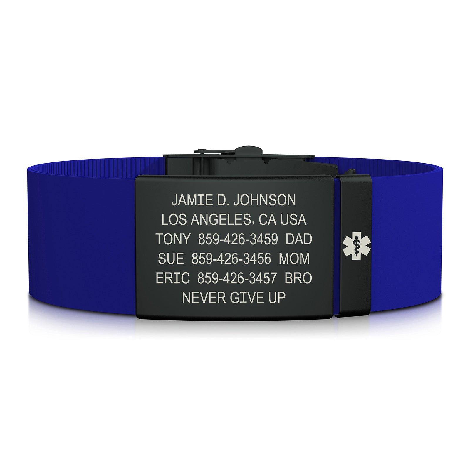 Elite Medical ID - 19mm / Graphite-Graphite / Classic | Blue