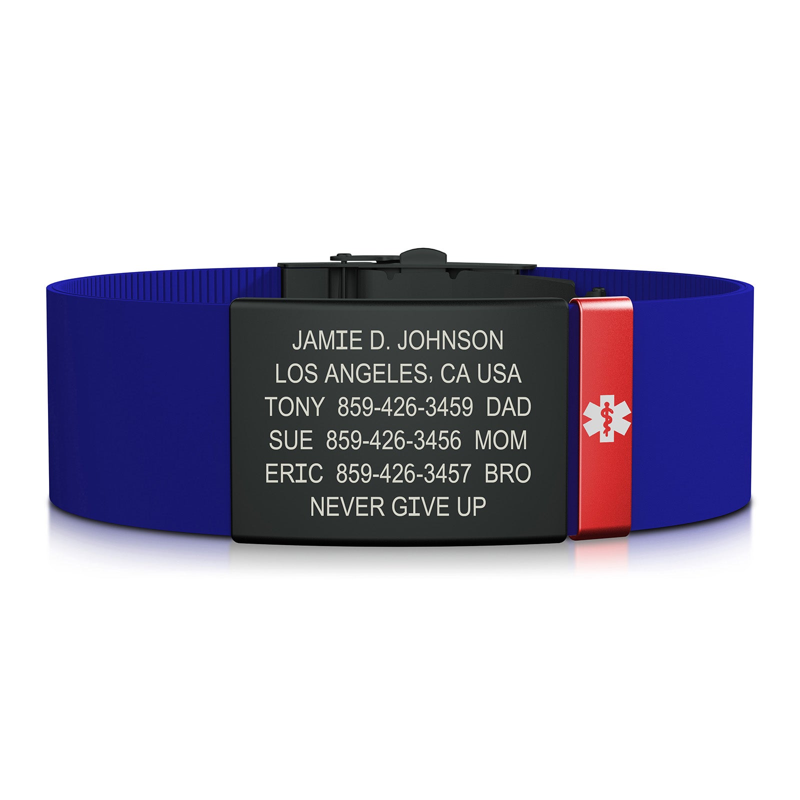 Elite Medical ID - 19mm / Graphite-Ember / Classic | Blue