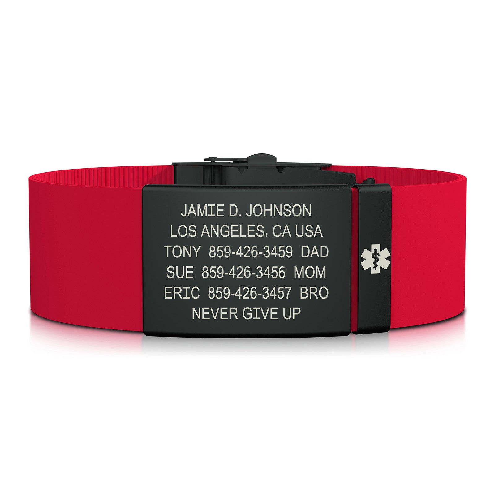 Elite Medical ID - 19mm / Graphite-Graphite / Classic | Red
