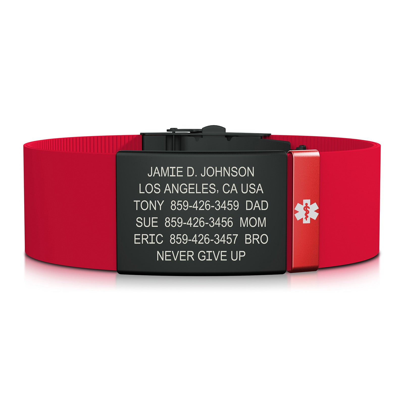 Elite Medical ID - 19mm / Graphite-Ember / Classic | Red