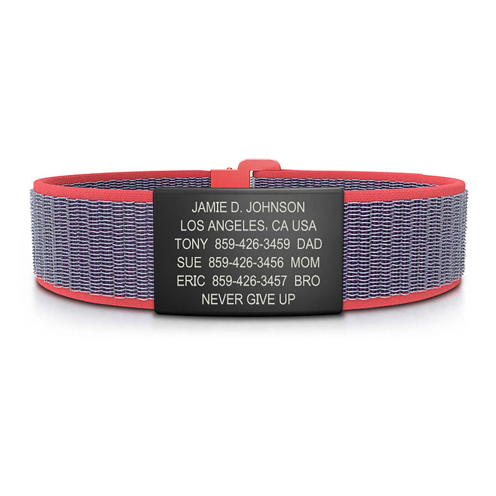 Limited Edition Delta Blue Nylon Loop ID - ML ID 19mm Graphite Classic | Coral ROAD iD