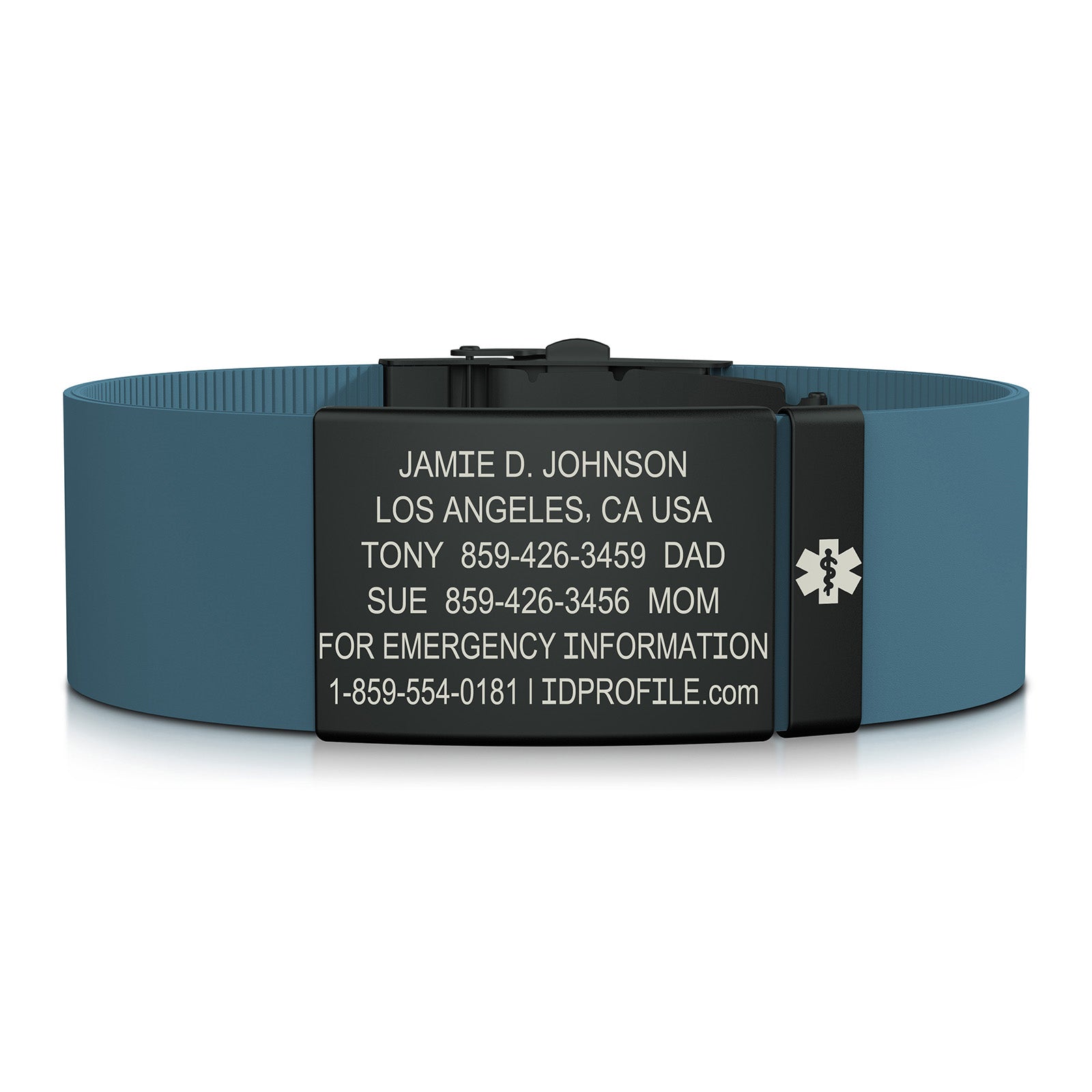 Elite Medical ID - With iD Profile - 19mm / Graphite-Ember / Classic | Altitude Blue
