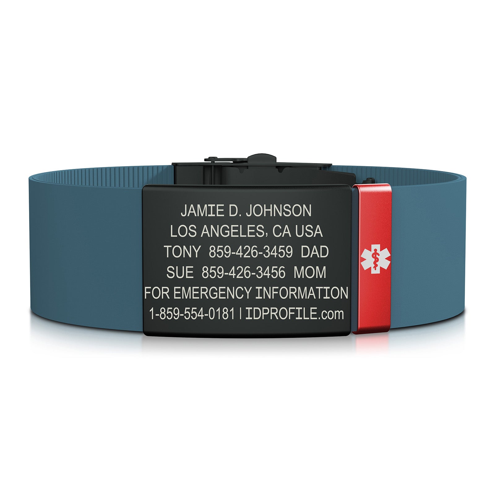 Elite Medical ID - With iD Profile - 19mm / Graphite-Graphite / Classic | Altitude Blue