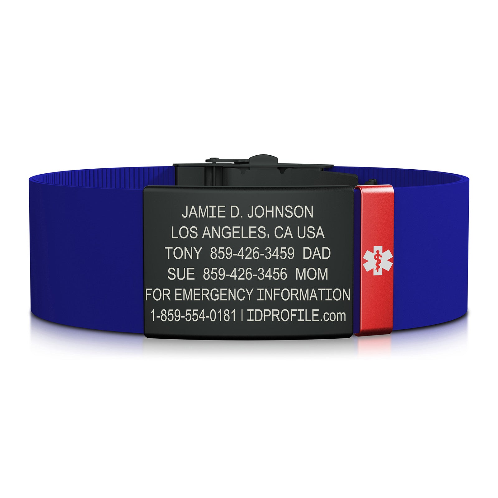 Elite Medical ID - With iD Profile - 19mm / Graphite-Ember / Classic | Blue