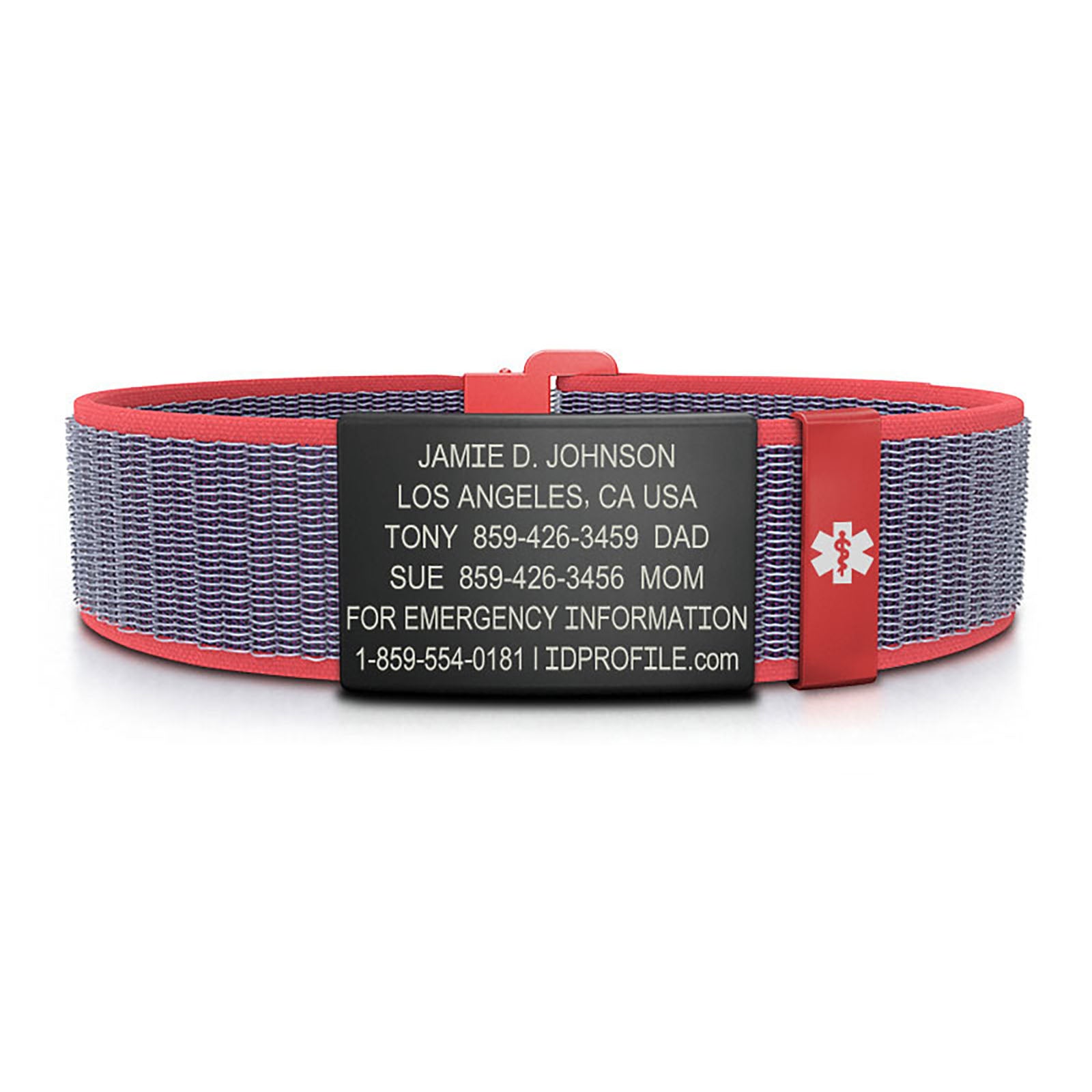 Nylon Loop Medical ID - SM - With iD Profile ID 19mm - ROAD iD