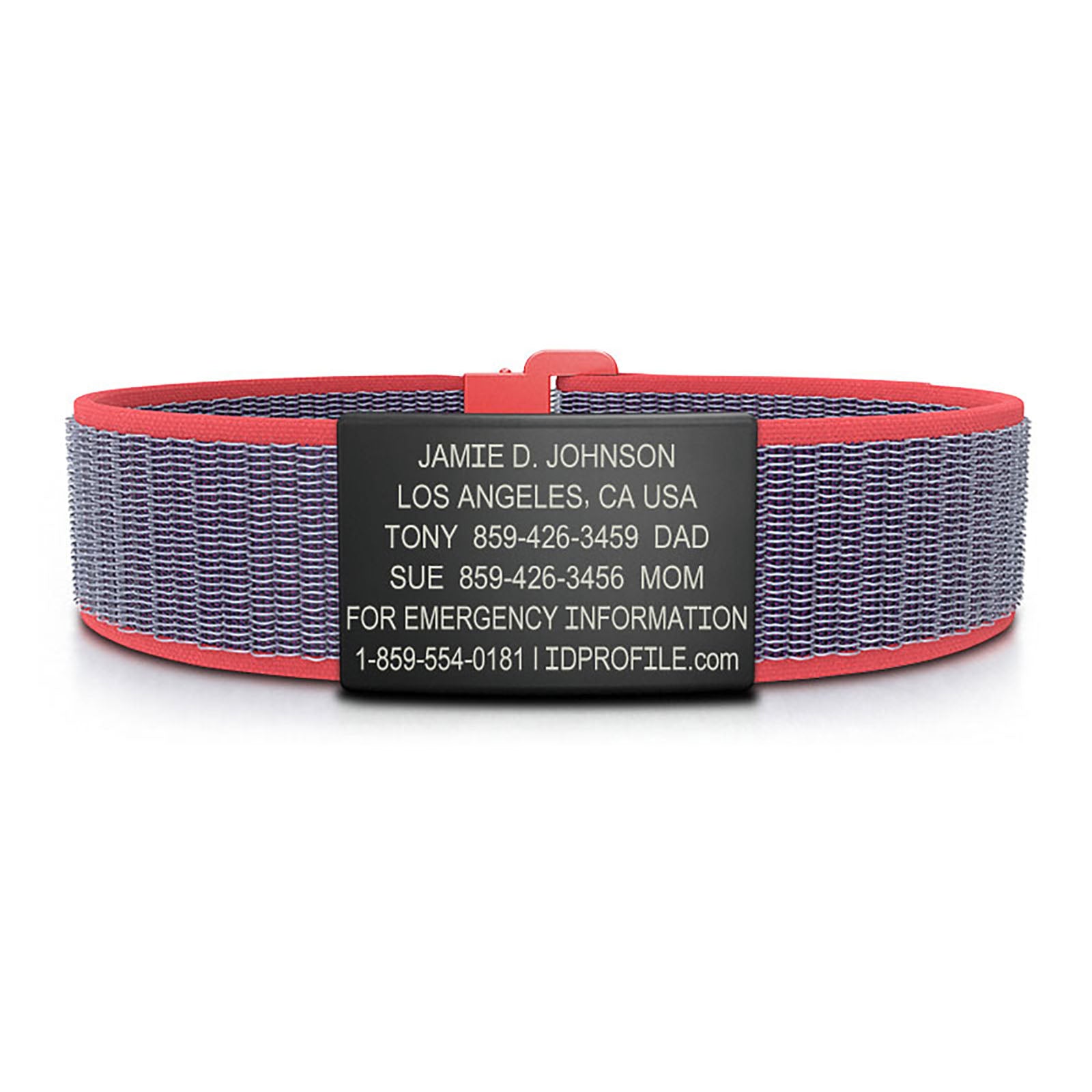 Limited Edition Delta Blue Nylon Loop ID - SM - with profile ID 19mm Graphite Classic | Coral ROAD iD