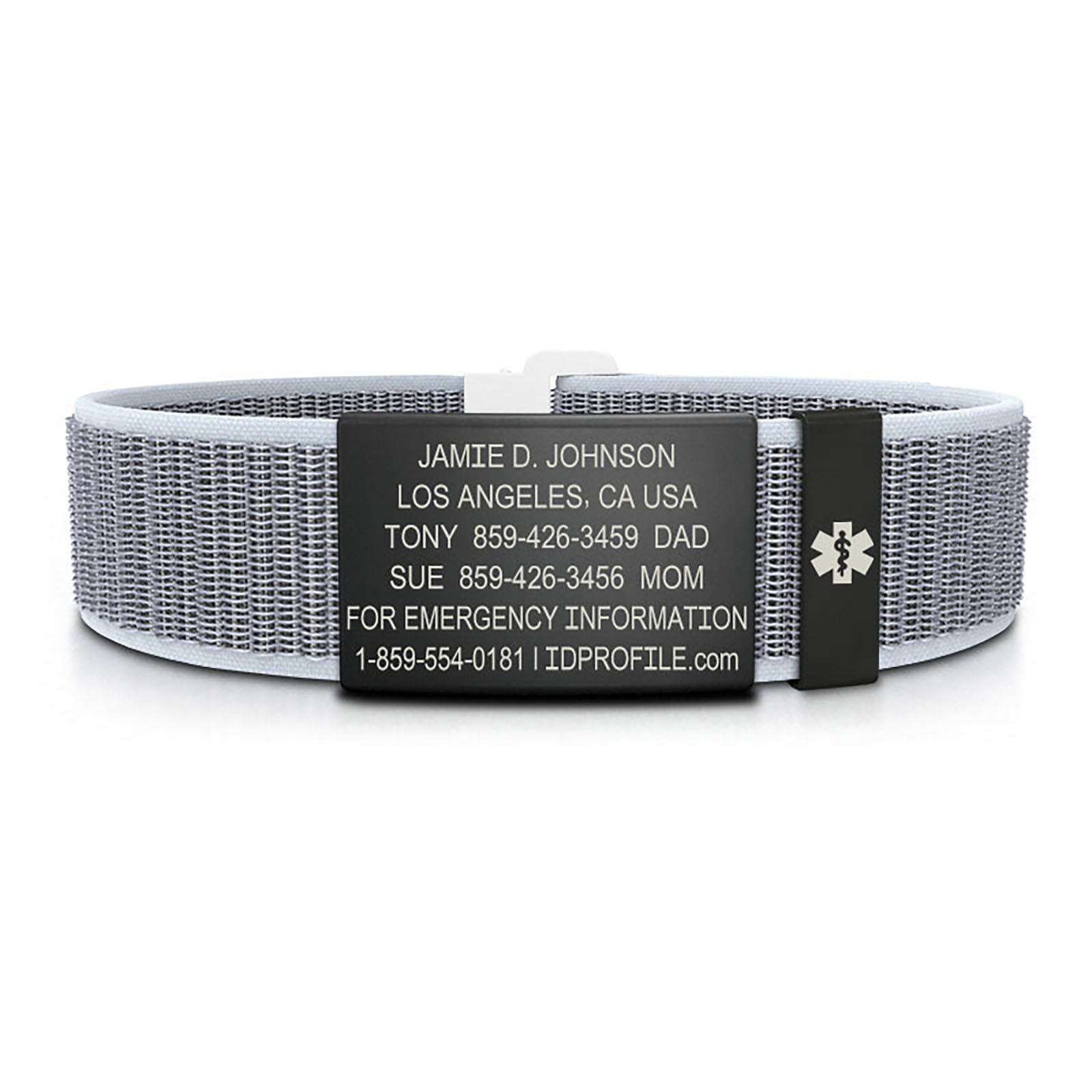 Nylon Loop Medical ID - SM - With iD Profile ID 19mm - ROAD iD