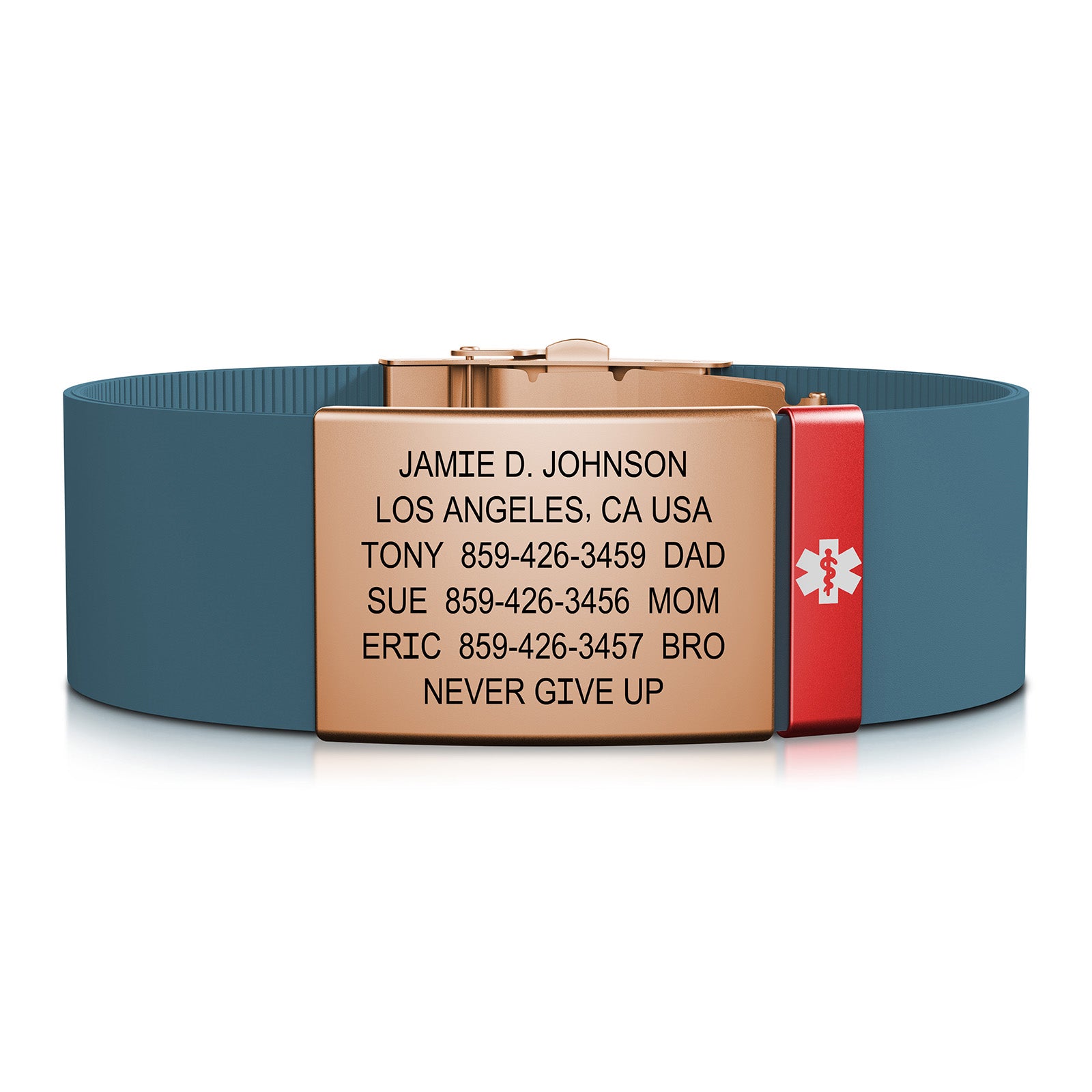 Elite Medical ID - 19mm / Rose Gold-Ember / Classic | Altitude