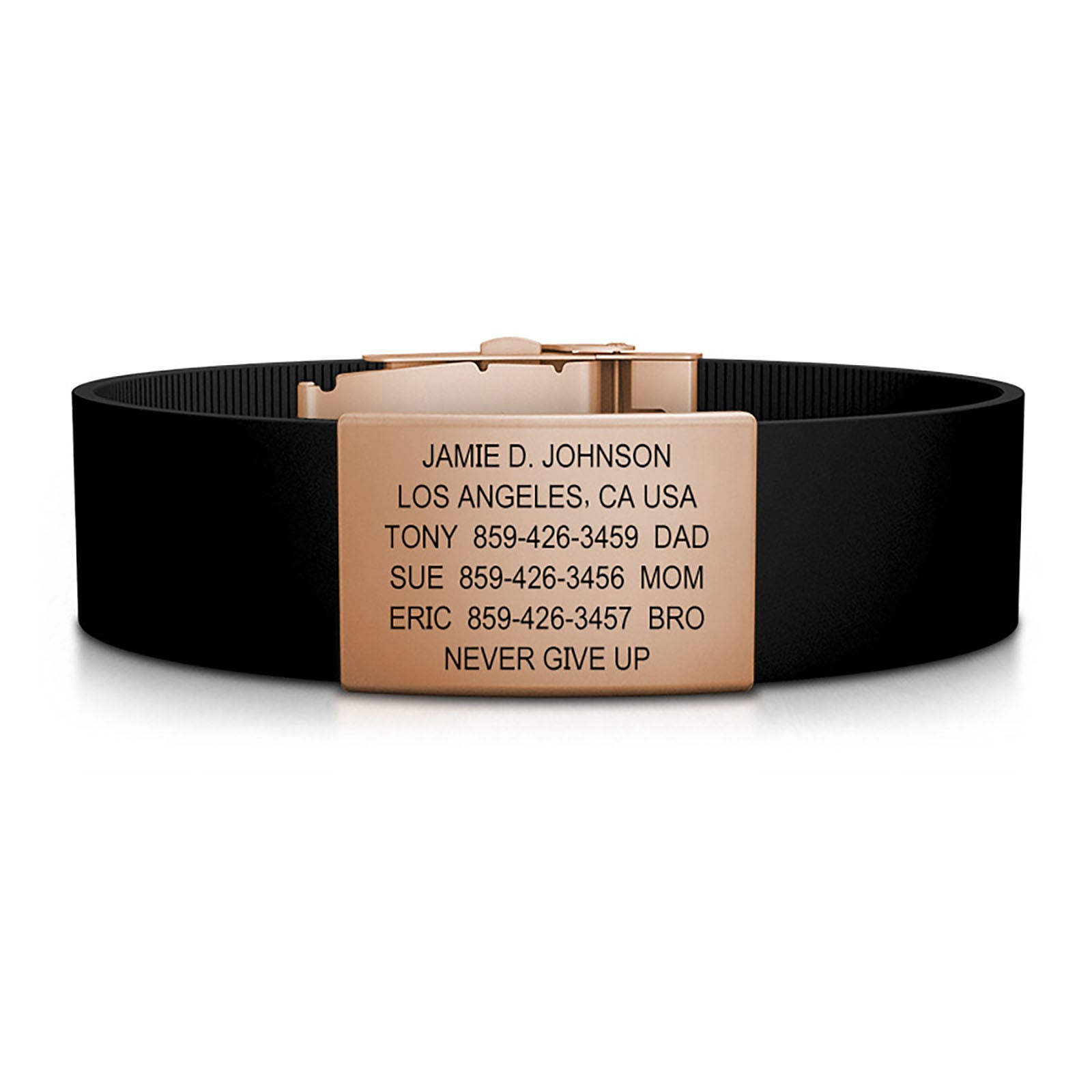 19mm / Rose Gold / Classic | Black