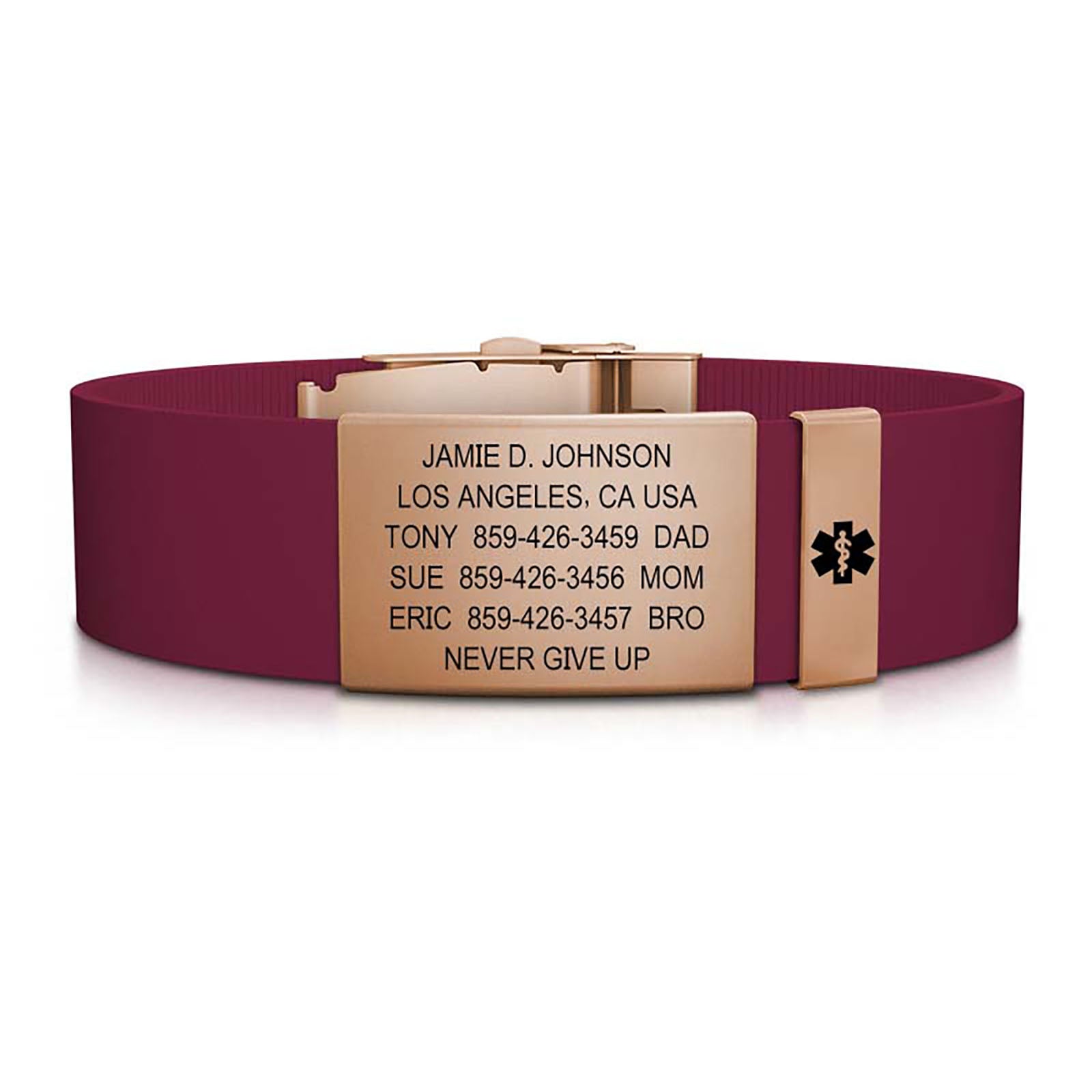 19mm / Rose Gold-Rose Gold / Classic | Merlot