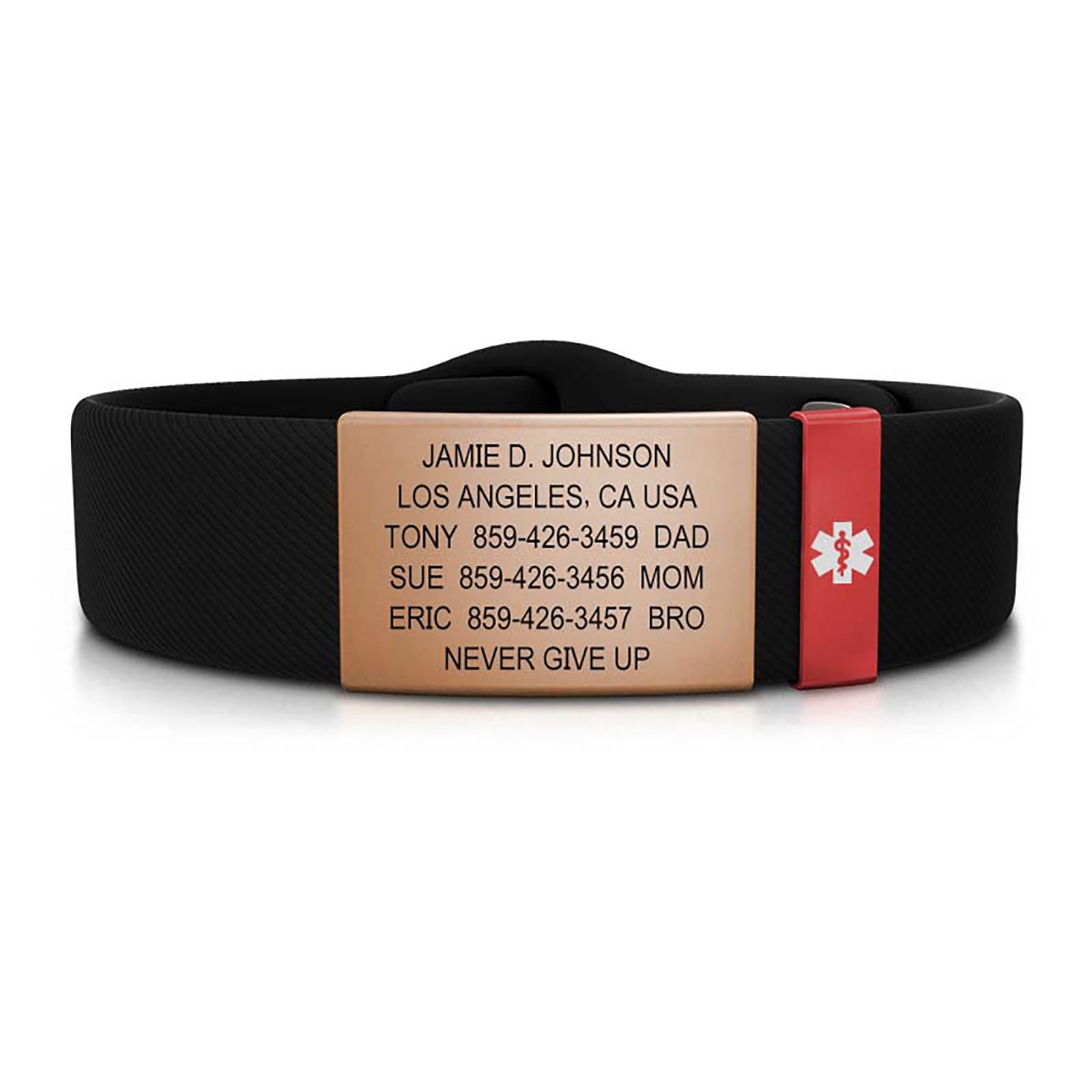 19mm / Rose Gold-Ember / Classic | Black