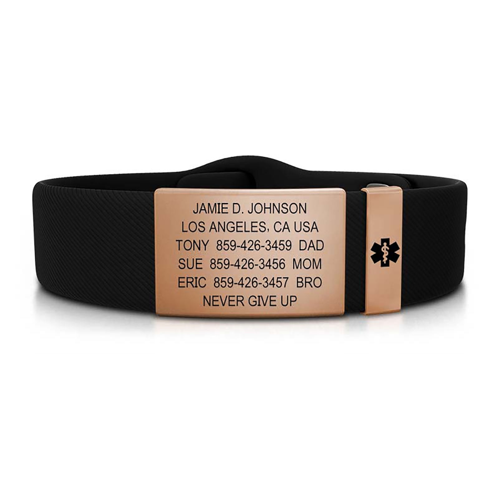 19mm / Rose Gold-Rose Gold / Classic | Black