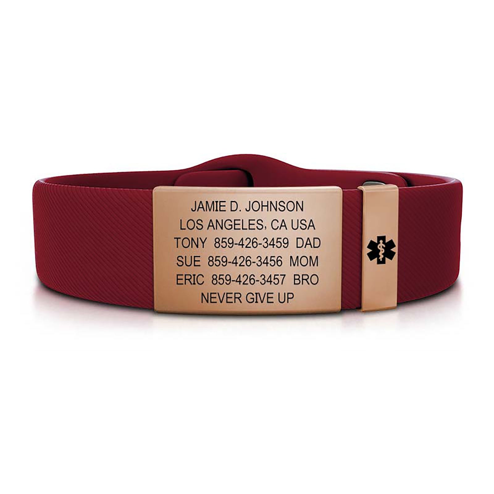 19mm / Rose Gold-Rose Gold / Classic | Merlot