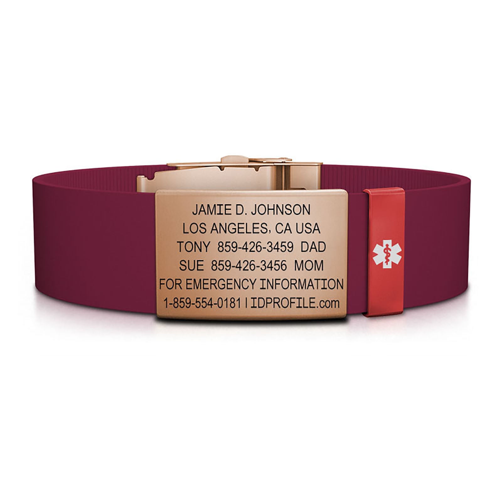 19mm / Rose Gold-Ember / Classic | Merlot