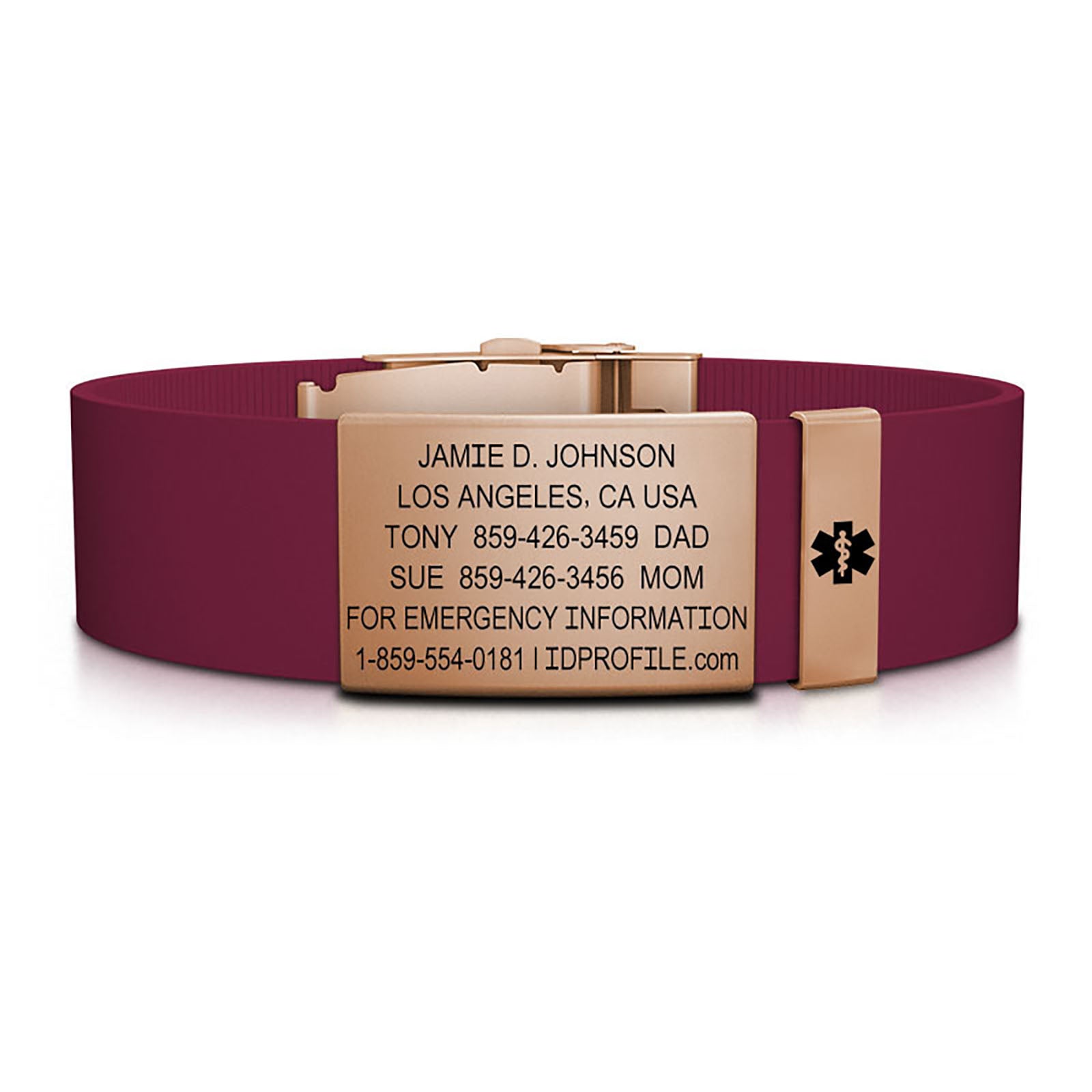 19mm / Rose Gold-Rose Gold / Classic | Merlot