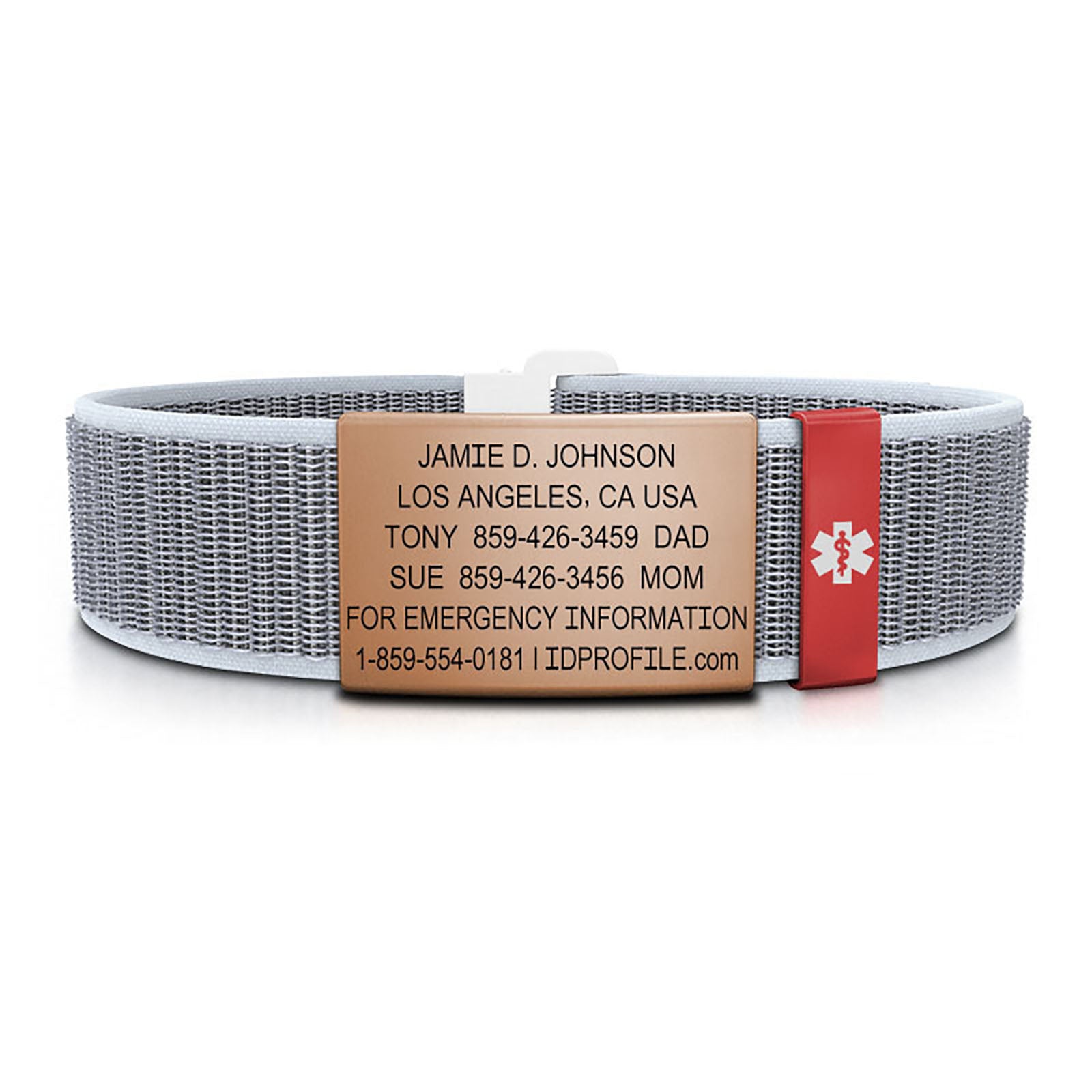 Nylon Loop Medical ID - SM - With iD Profile ID 19mm - ROAD iD