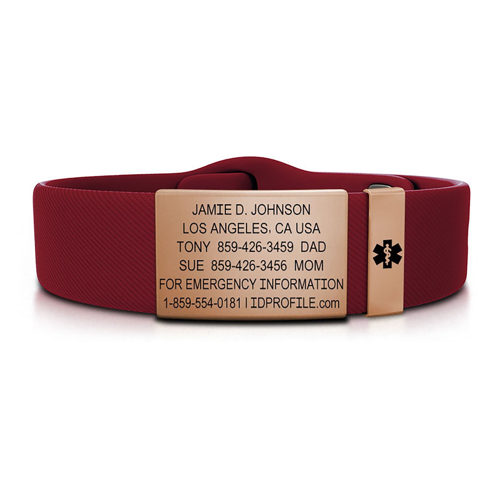 19mm / Rose Gold-Rose Gold / Classic | Merlot