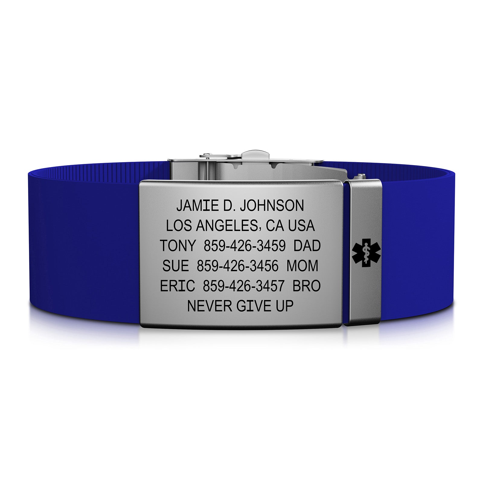 Elite Medical ID - 19mm / Slate-Slate / Classic | Blue