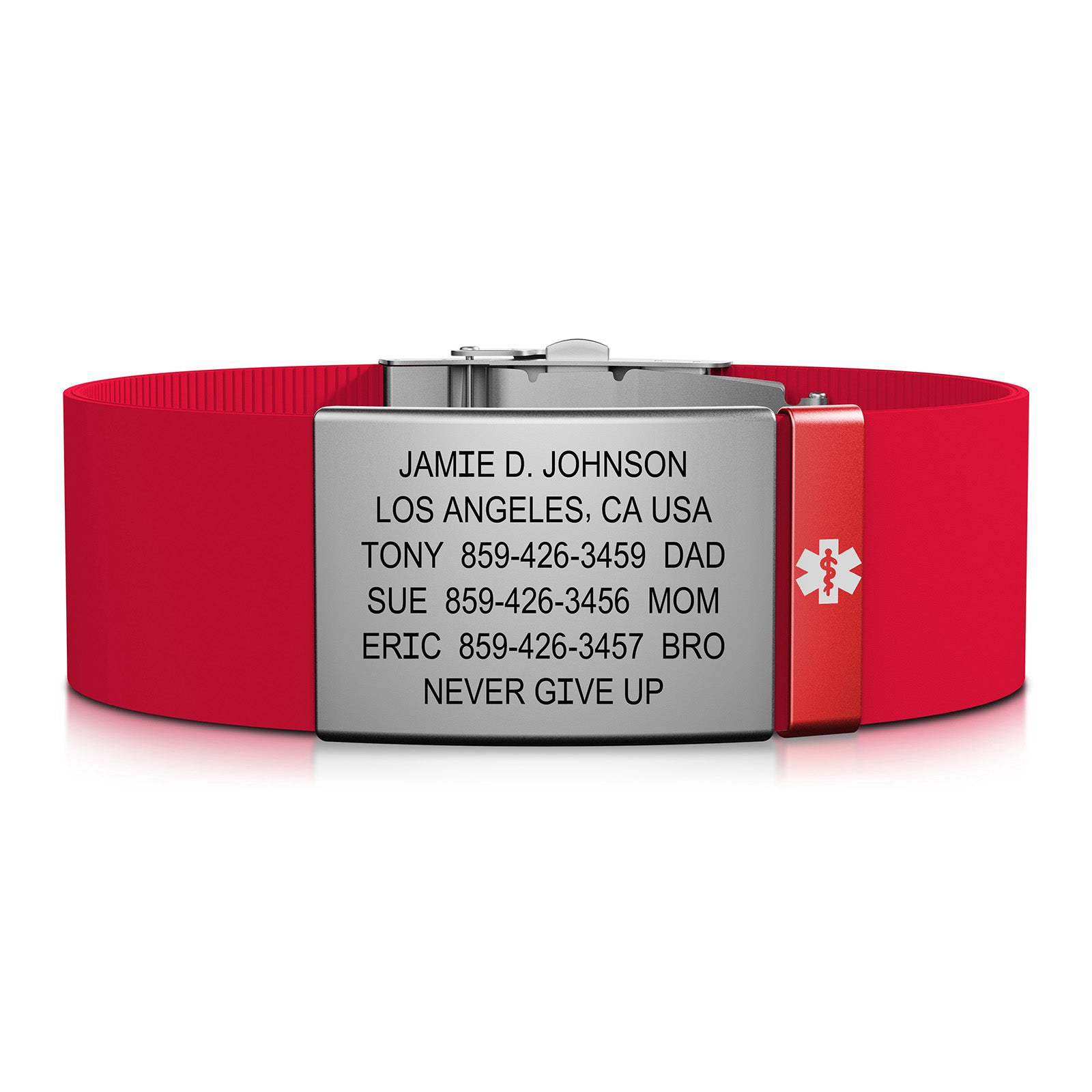 Elite Medical ID - 19mm / Slate-Ember / Classic | Red