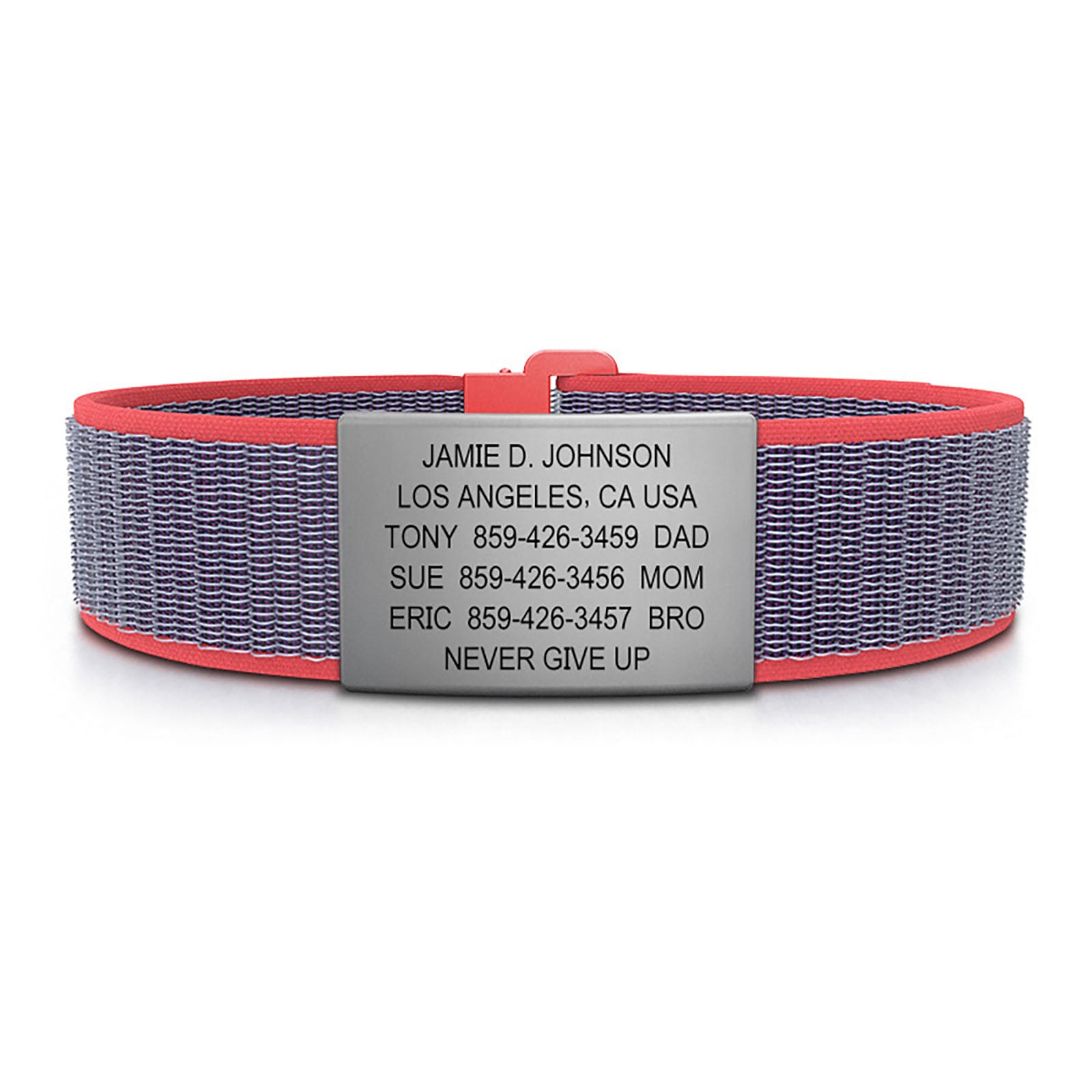 Limited Edition Delta Blue Nylon Loop ID - SM ID 19mm Slate Classic | Coral ROAD iD