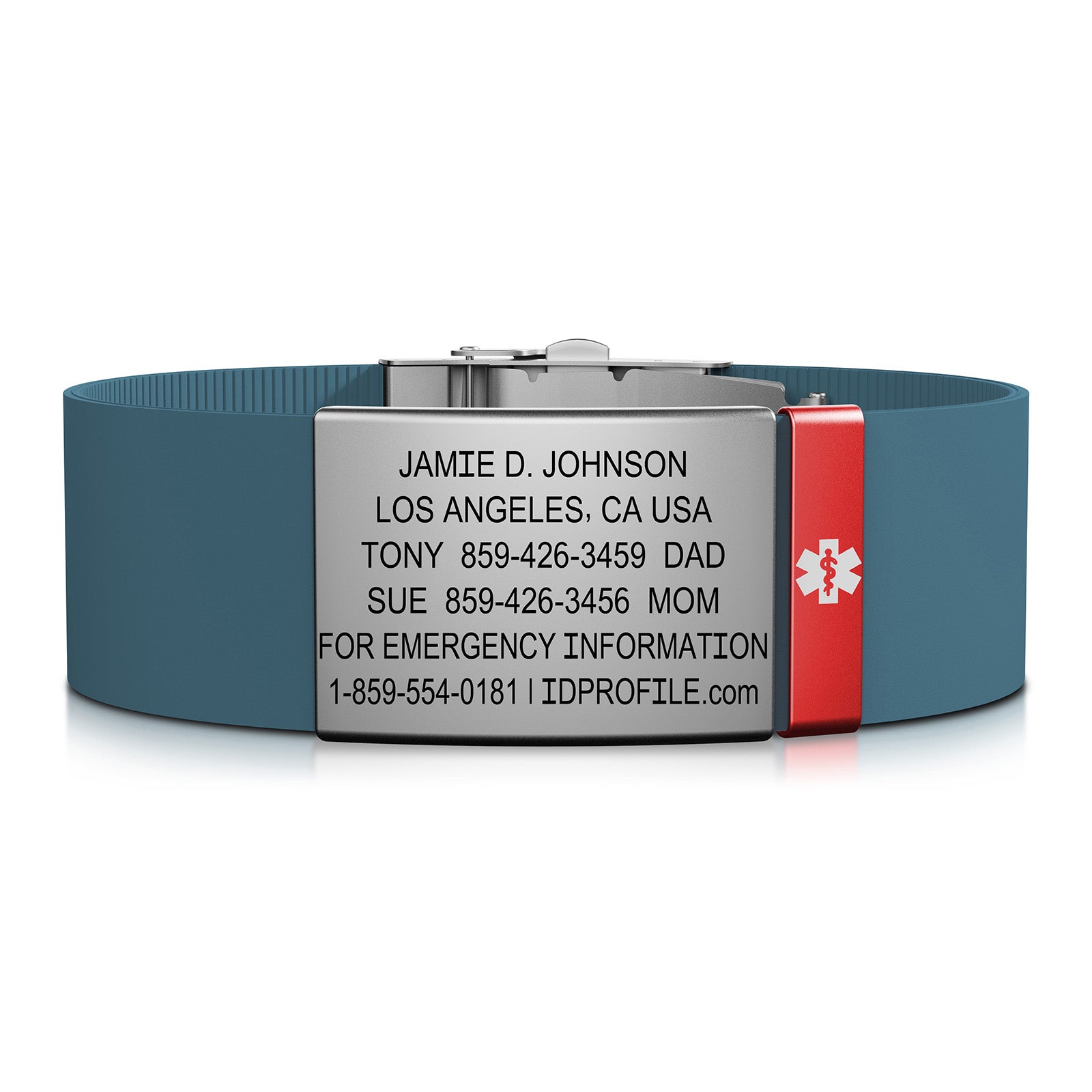 Elite Medical ID - With iD Profile - 19mm / Slate-Ember / Classic | Altitude Blue