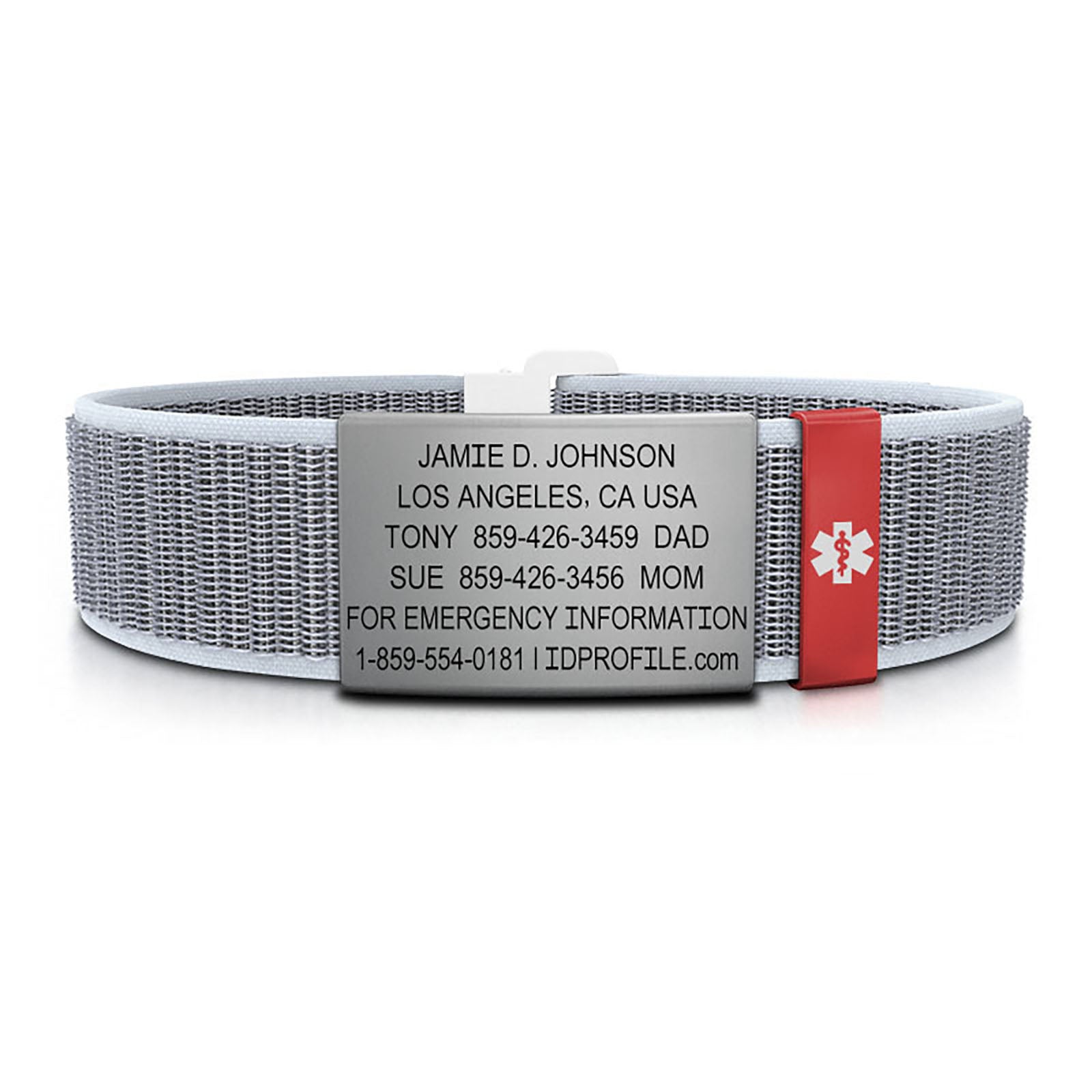 Nylon Loop Medical ID - SM - With iD Profile ID 19mm - ROAD iD