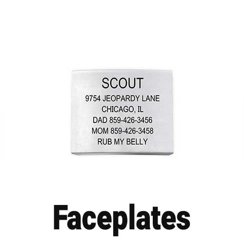 Slate Dog ID Replacement Faceplate