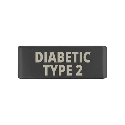 Badge Graphite 13mm Badge Diabetic T2 - ROAD iD