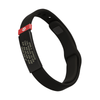 Medical ID Sport Pin-Tuck 13mm Graphite ID Black-Ember - ROAD iD