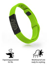 Wrist ID Sport Pin-Tuck 13mm Graphite ID Lime - ROAD iD