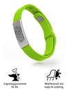 Wrist ID Sport Pin-Tuck 13mm Slate ID Lime - ROAD iD