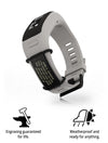 Xcel Sidekick ID for Fitbit + Garmin ID Graphite - ROAD iD