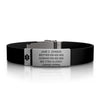 Medical ID Elite Silicone Clasp 13mm Slate ID  - ROAD iD