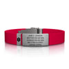 Medical ID Elite Silicone Clasp 13mm Slate ID  - ROAD iD