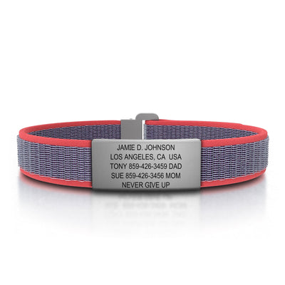 Wrist ID Sport Nylon Loop 13mm Slate ID  - ROAD iD
