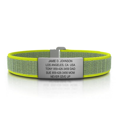 Wrist ID Sport Nylon Loop 13mm Slate ID  - ROAD iD
