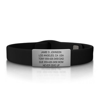 Wrist ID Sport Pin-Tuck 13mm Slate ID  - ROAD iD