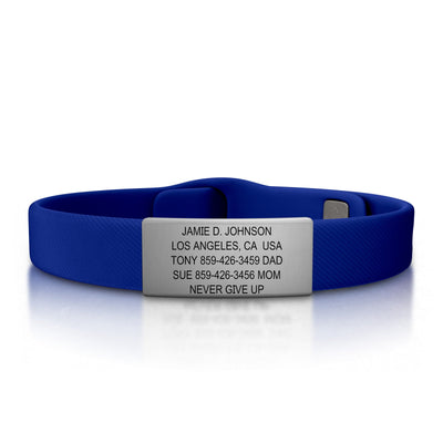 Wrist ID Sport Pin-Tuck 13mm Slate ID  - ROAD iD