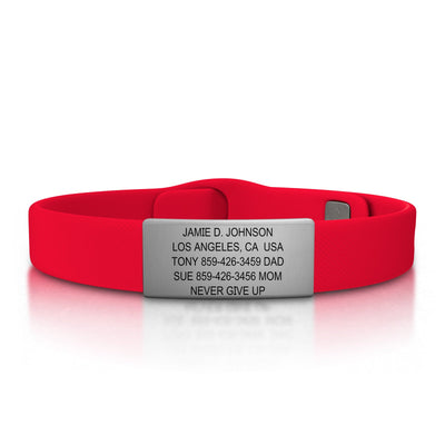 Wrist ID Sport Pin-Tuck 13mm Slate ID  - ROAD iD
