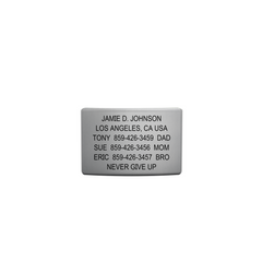 The Wrist ID Elite 19mm Slate Replacement Faceplate ID Without Profile - ROAD iD