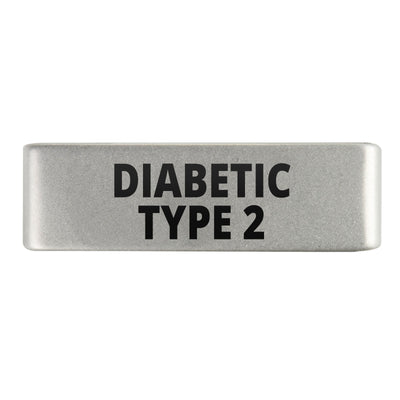 Badge Slate 19mm Badge Diabetic Type 2 - ROAD iD