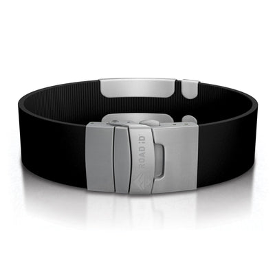 Medical ID Silicone Clasp 19mm Slate ID  - ROAD iD
