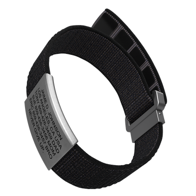 Wrist ID Sport Nylon Loop 19mm Slate ID Cosmic - ROAD iD