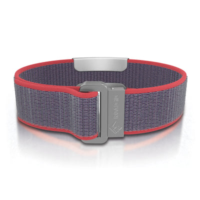 Wrist ID Sport Nylon Loop 19mm Slate ID  - ROAD iD