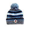 21 ROAD iD Knit Hat Apparel blue-white - ROAD iD