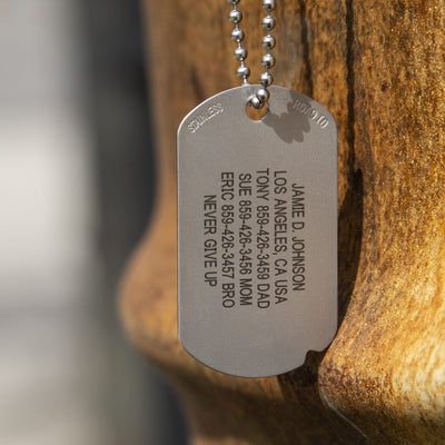 Medical Dog Tag ID ID  - ROAD iD