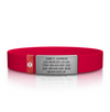Medical ID Stretch 13mm Rugged ID Red-Slate - ROAD iD