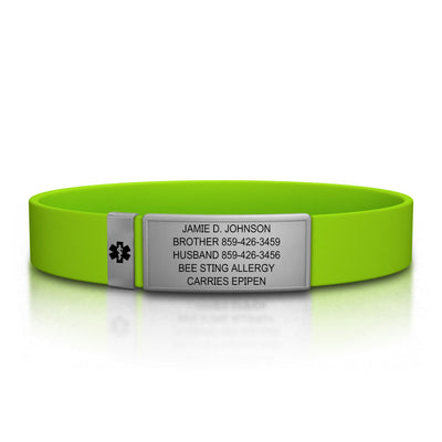Stretch Medical ID ID Lime - ROAD iD