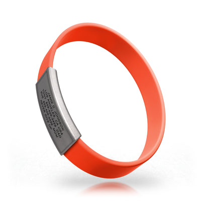 Wrist ID Stretch 13mm Rugged ID Red Victorian - ROAD iD